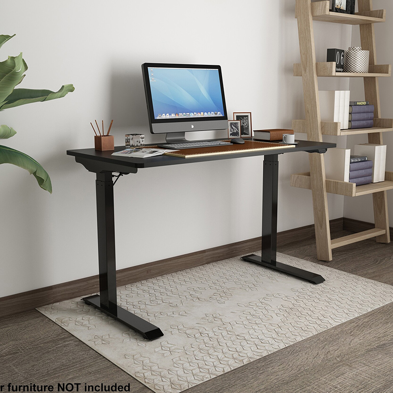 North American electric study desk standing office esports desk computer desk household electric height adjustable table (black)